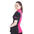 Groom Professional - Biella - bluza groomerska czarno - różowa