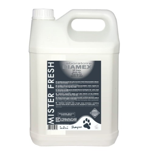 Diamex - Mister Fresh Shampoo - szampon likwidujący brzydki zapach sierści, 5 l