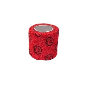 Stokban - bandaż adhezyjny czerwony w uśmiech, 5 cm x 4,5 m, 1 sztuka