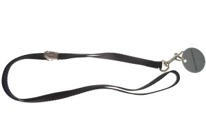 Trim - smycz groomerska nylonowa czarna , szer. 10 mm, dł. 58 cm