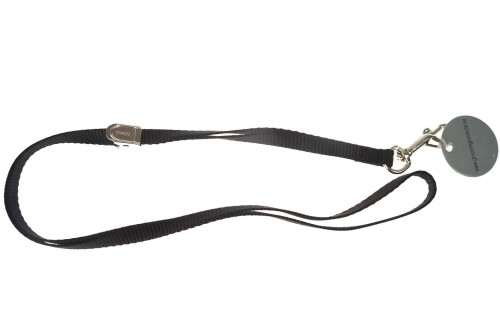 Trim - smycz groomerska nylonowa czarna , szer. 10 mm, dł. 58 cm