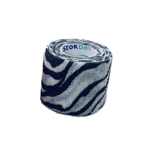Stokban - bandaż adhezyjny zebra, 5 cm x 4,5 m, 1 sztuka