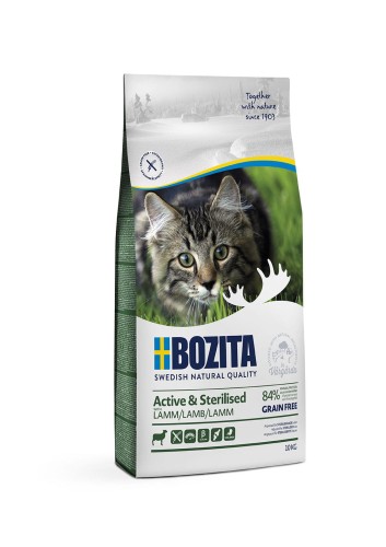 Bozita Active & Sterilised Grain Free Lamb - karma dla kotów sterylizowanych i aktywnych, 10kg
