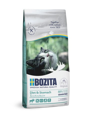 Bozita Diet & Stomach Grain Free Elk - karma dla kotów wrażliwych, 2kg