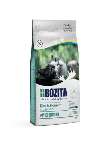 Bozita Diet & Stomach Grain Free Elk - karma dla kotów wrażliwych, 10kg