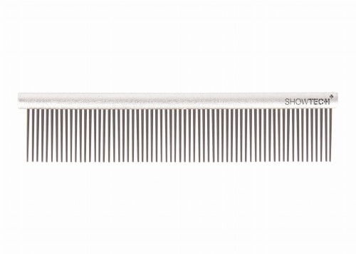Show Tech - Featherlight Professional Comb - grzebień aluminiowy, dł. zębów 2 cm, dł. całkowita 11,5 cm 