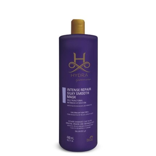 Hydra Groomers - Intense Repair Silky Smooth Mask - maska dla psów z długim, prostym włosem, 480 ml
