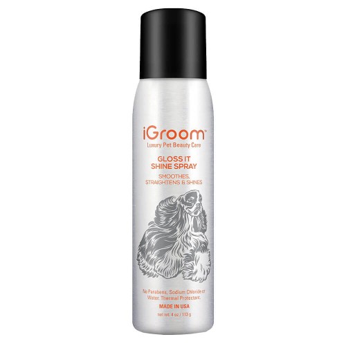 iGroom - Gloss It Shine Spray - spray wygładzający i nabłyszczający, 113 g