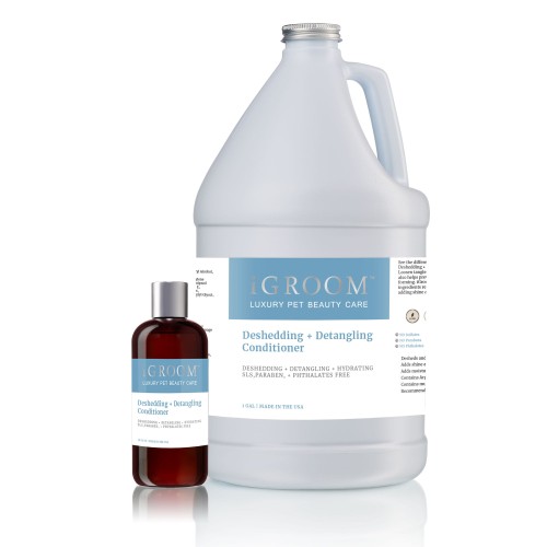 iGroom - Deshedding + Detangling Conditioner - odżywka ułatwiająca rozczesywanie i usuwanie podszerstka, 473 ml