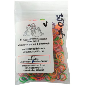 Lainee - gumki lateksowe mix kolorów - medium latex band, medium weight - średnie, średnia grubość, ok. 350 szt.