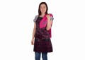 Tikima - Waterproof Poodle Apron - fartuch ochronny wodoodporny, czarny z motywem różowych pudli
