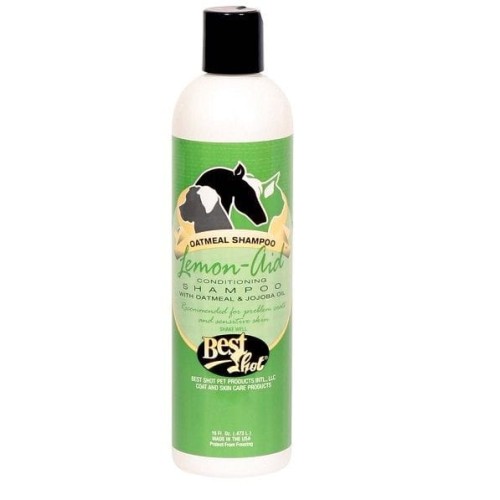 Best Shot - Oatmeal Shampoo Lemon Aid - szampon dla psów z wrażliwą skórą oraz z długą i prostą sierścią, 473 ml