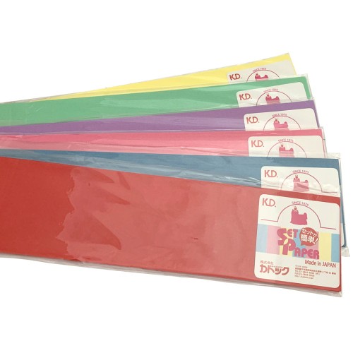 Kadok - Red Paper Set - japoński papier ryżowy, czerwony, 100 szt.