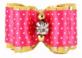 Show Tech - Fancy Polka Dot Bows - kokardki podwójne w kropki, mix kolorów, 50 szt.