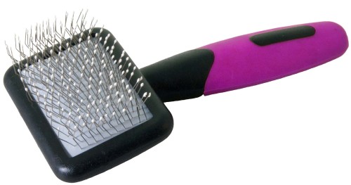 KW Smart - Mini Soft Slicker Brush - miękka szczotka pudlówka z zabezpieczonymi pinami, malutka