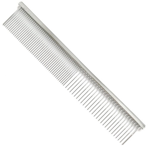 Kadok - metalowy grzebień o rozstawie zębów pół na pół, dł. całkowita 20 cm