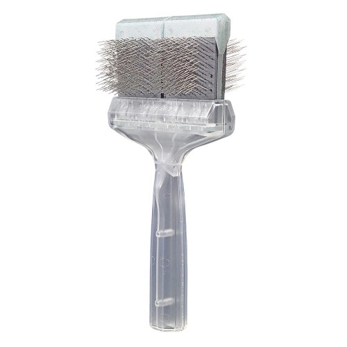 ActiVet - Diamond Daily Care Mega Brush Soft Green - duża, miękka, dwustronna szczotka z dwoma rodzajami igieł, szerokość 9 cm 