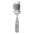 ActiVet - Diamond Daily Care Brush Firm Lila - mała, twarda, dwustronna szczotka z dwoma rodzajami igieł, szerokość 4,5 cm