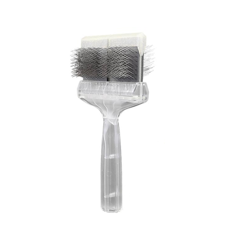 ActiVet - Diamond Daily Care Mega Brush Super Soft Gold - duża, extra miękka, dwustronna szczotka z dwoma rodzajami igieł, szerokość 9 cm
