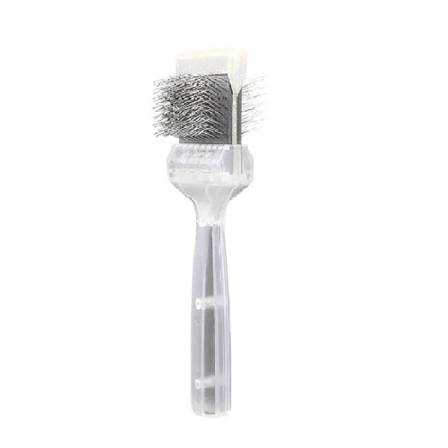 ActiVet - Diamond Daily Care Brush Super Soft Gold - mała, extra miękka, dwustronna szczotka z dwoma rodzajami igieł, szerokość 4,5 cm 