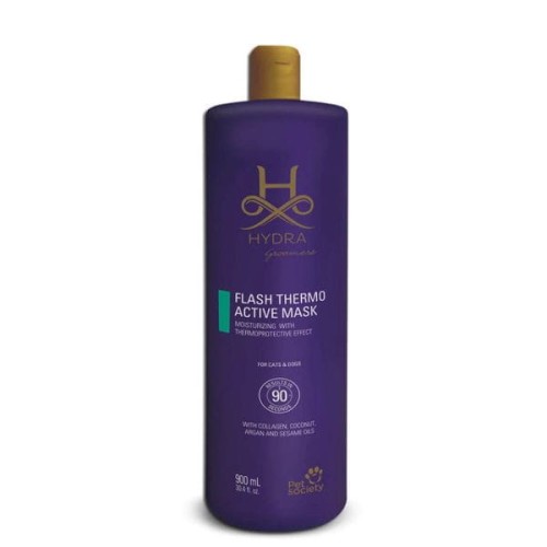 Hydra Groomers -  Flash Thermo Active Deep Conditioner - maska / odżywka nawilżająca z ochroną termiczną, 900 ml