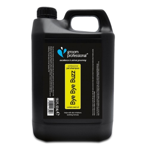 Groom Professional - Bye Bye Buzz Shampoo - szampon oczyszczający, odstraszający pchły i inne owady, 4l