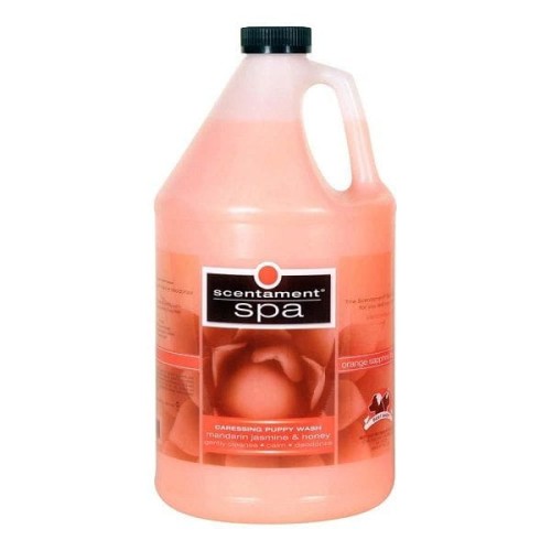 Best Shot - Scentament Spa, Caressing Puppy Wash Orange - szampon hypoalergiczny z nutą mandarynki, jaśminu i miodu, 3,8l 