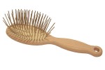 1 All Systems - Large Pin Brush - duża, miękka, drewniana szczotka z długimi igłami 32,5 mm, biała poduszka