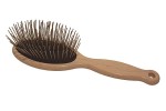 1 All Systems - Large Pin Brush - duża, twarda, drewniana szczotka z długimi igłami 32,5 mm, czarna poduszka