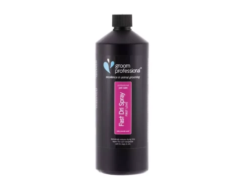 Groom Professional - Fast Dri Spray First Love - spray dla psów i kotów, który skraca czas suszenia o połowę, 1 l