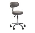 Hocker groomerski z oparciem BD-9934, szary