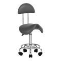 Hocker groomerski 6001 rodeo z oparciem, szary