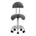 Hocker groomerski 6001 rodeo z oparciem, szary