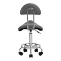 Hocker groomerski 6001 rodeo z oparciem, szary