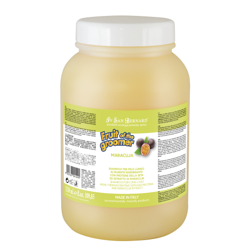 Iv San Bernard - Fruit of the Groomer, Maracuja Shampoo - odżywczy szampon proteinowy z marakują dla długiej sierści, 3,25l