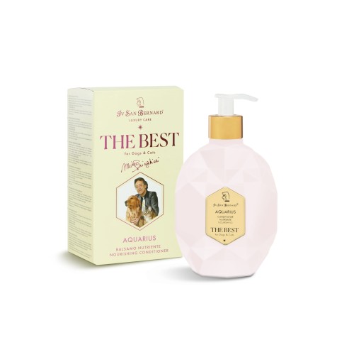 Iv San Bernard - The Best, Aquarius Conditioner - odżywka dla każdego rodzaju sierści z wyciągiem z czerwonej winorośli, 500 ml