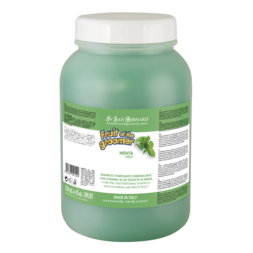 Iv San Bernard - Fruit of the Groomer, Mint Shampoo - odświeżający szampon miętowy, usuwający nieprzyjemne zapachy, 3,25l