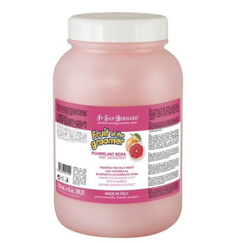 Iv San Bernard - Fruit of the Groomer, Pink Grapefruit Shampoo - szampon z różowym grejpfrutem dla średniej sierści, 3,25l