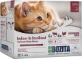 Bozita Indoor & Sterilised - karma dla kotów, kawałeczki w galaretce z wołowiną oraz indykiem, saszetka 85 g , opakowanie zbiorcze 12 szt.