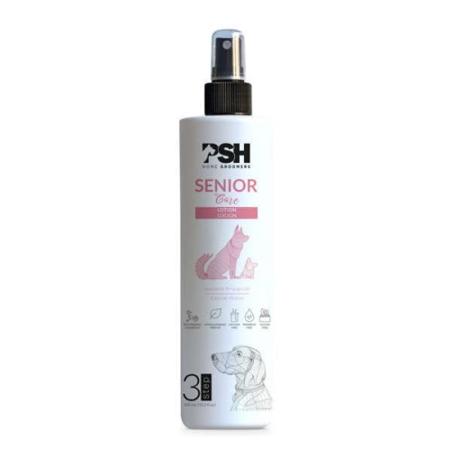 PSH Home Groomers - Senior Care Lotion - lotion pielęgnacyjny dla psów powyżej 8 lat, neutralizuje przykre zapachy, 300 ml 