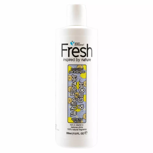 Groom Professional Fresh - White Flower & Ginger Shampoo - szampon regenerujący suchą i zniszczoną sierść bez SLS, 350 ml