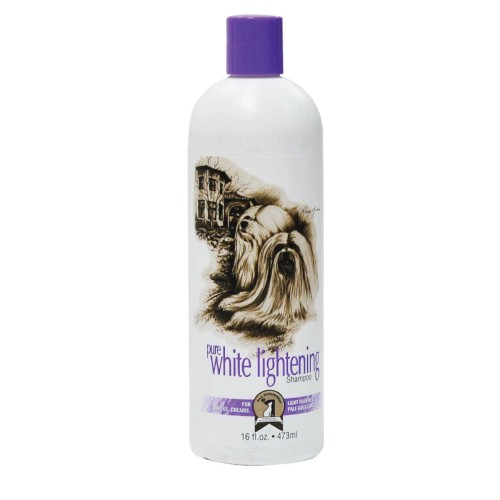 1 All Systems - Pure White Lightening  Shampoo - szampon wybielający dla sierści o jasnym umaszczeniu, 473 ml