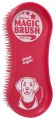 Magic Brush - szczotka do pielęgnacji psów, idealna do kąpieli,  kolor czerwony
