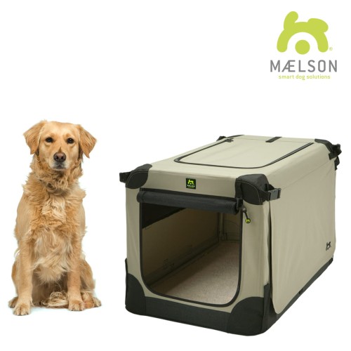 Maelson - Soft Kennel SK92 - klatka materiałowa 92x64x64 cm, kolor beżowy