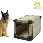 Maelson - Soft Kennel SK105 - klatka materiałowa 105x72x81 cm, kolor beżowy