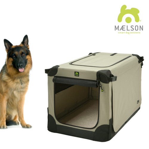 Maelson - Soft Kennel SK105 - klatka materiałowa 105x72x81 cm, kolor beżowy