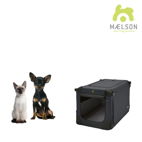 Maelson - Soft Kennel SK52 - klatka materiałowa 52x33x33 cm, kolor antracyt