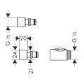 hansgrohe - Quick-Coupling Set - szybkozłączka