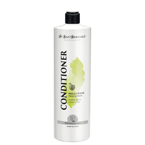 Iv San Bernard - Traditional Line, Green Apple Conditioner - odżywka dla długiej sierści o zapachu zielonego jabłuszka, 1l