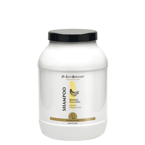 Iv San Bernard - Traditional Line, Banana Shampoo - szampon bananowy dla średniej długości sierści, 3l
